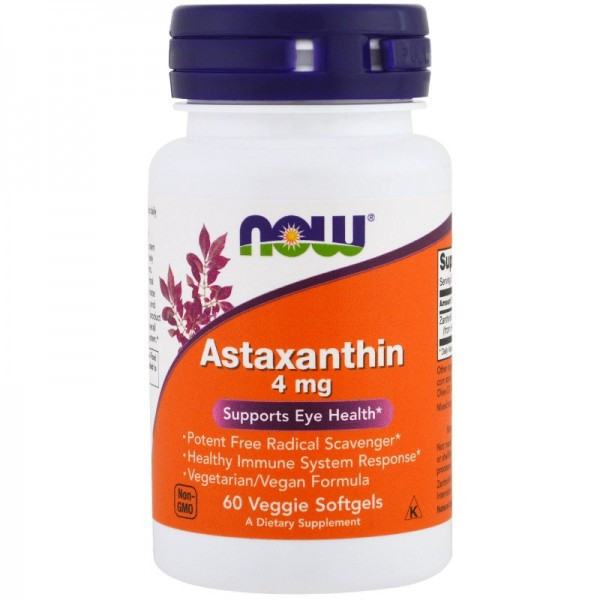 Астаксантин (Astaxanthin) 4 мг 60 капс